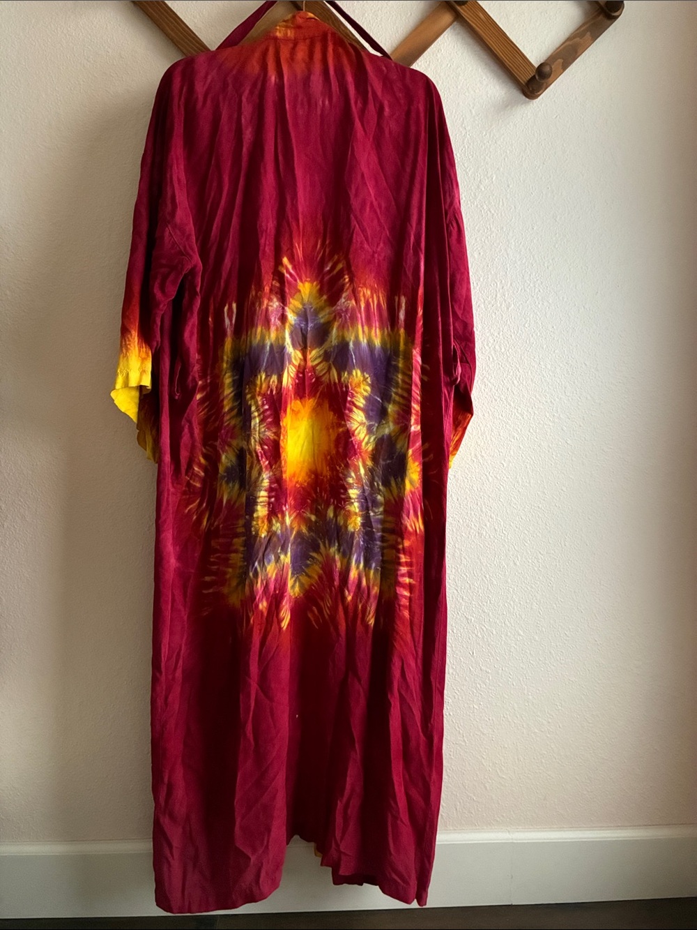 Mandala Hand Tie Dyed Robe from Dharma OS Maternity Bridal Bohemian
